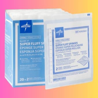 medline super fluff sponge 1