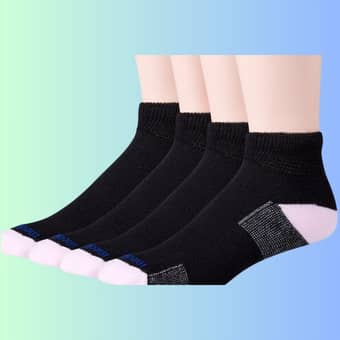 womens diabetic quarter socks 1