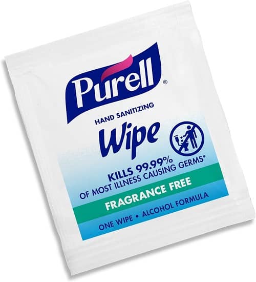 hand sanitizer cleansing wipes