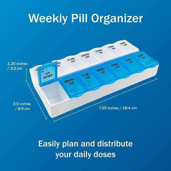 pill organizer 2 times a day