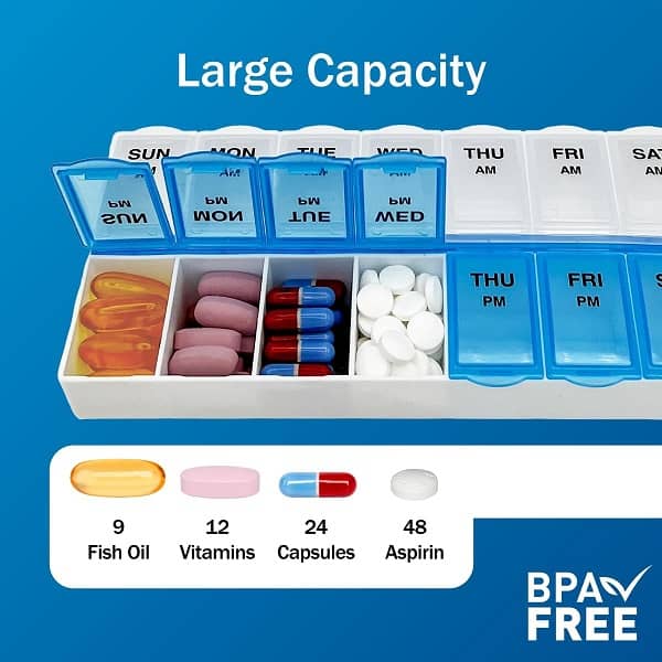 pill organizer 2 times a day